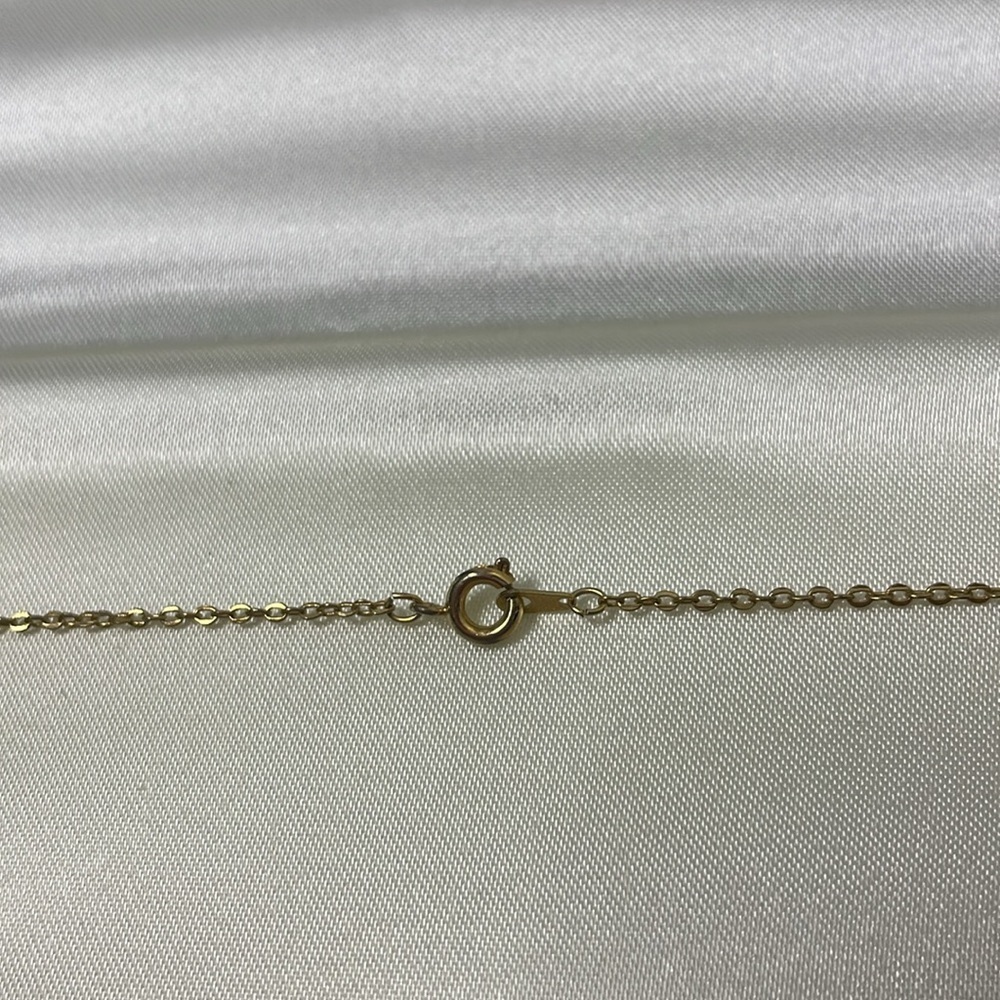 First Communion Gold Tone Pendant Necklace With Chalice Design - Picture 4 of 5